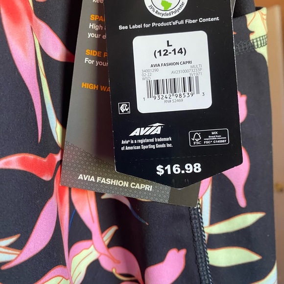 NWT AVIA Women's Active High-Waisted Leggings - Picture 7 of 11